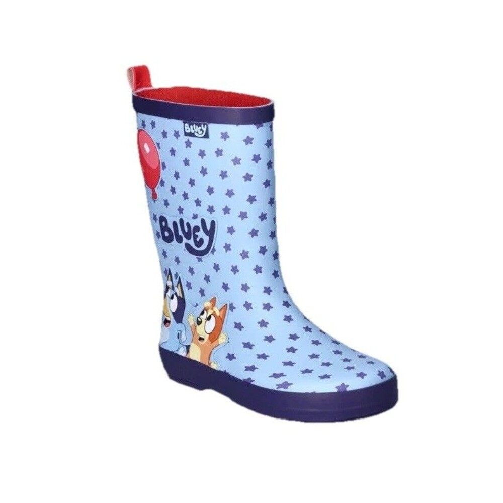 Groundup Bluey Toddler Rain Boots Slip-on Blue Size 11/12 NWT